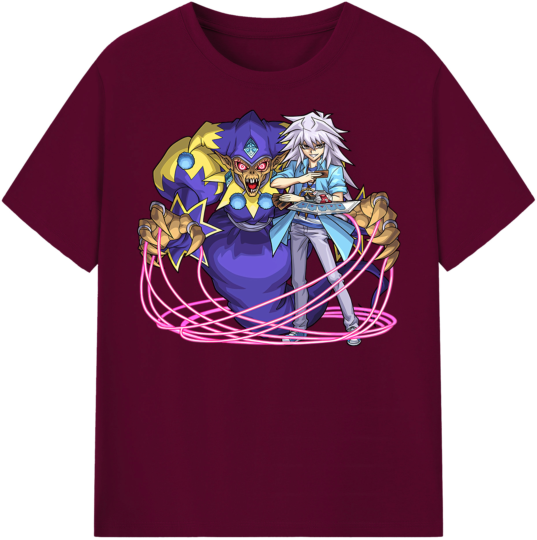 （画像用） 遊☆戯☆王 Yu-Gi-Oh! レディースカジュアルプリントTシャツ（綿100％）